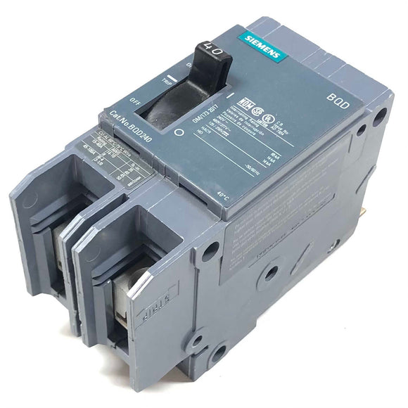 BQD240 Siemens Circuit Breaker 2P, 1PH, 40A, 277/480V, 14kA@480V