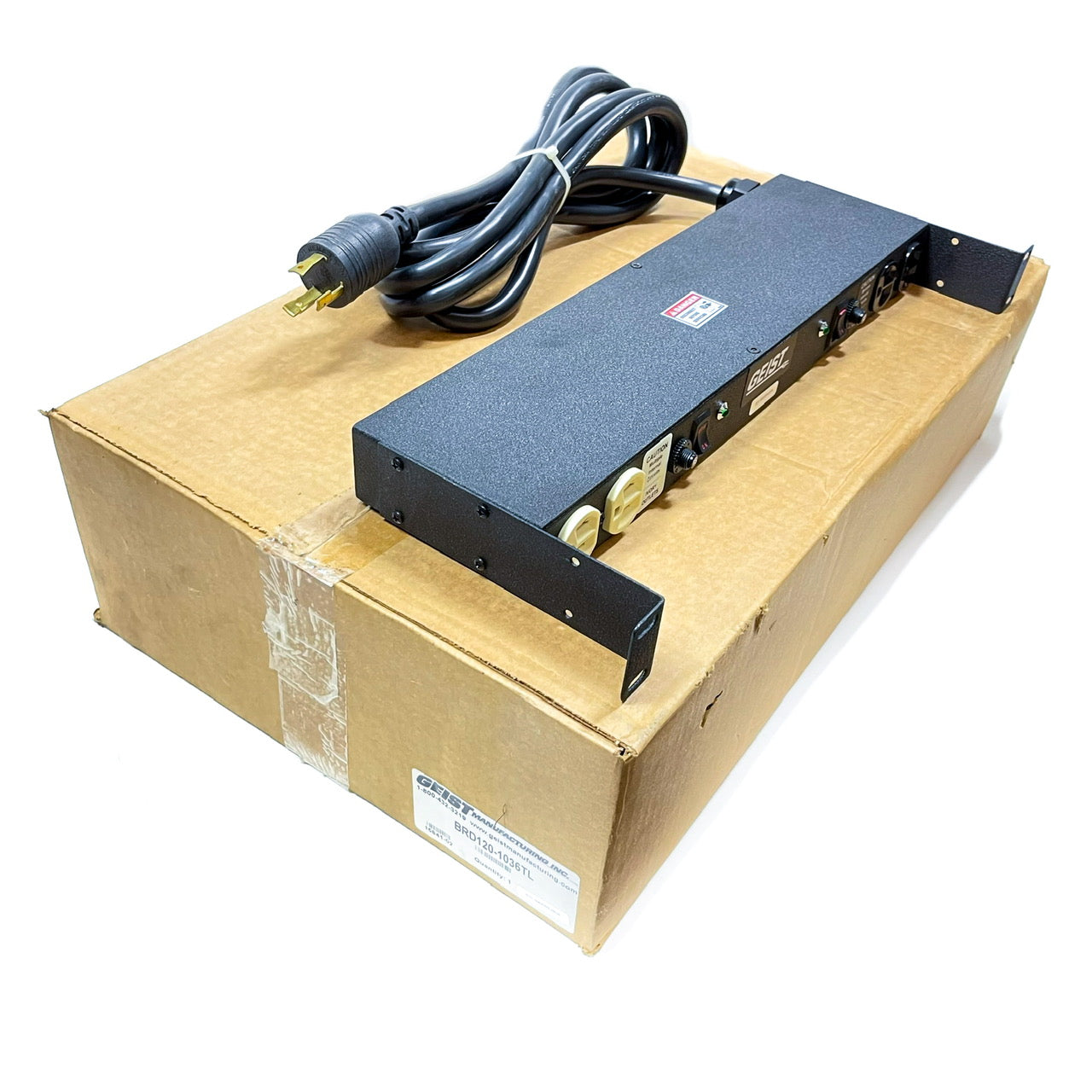 Geist BRD120-1036TL 19" Rack Mount PDU 30A/120V w/ 12 x 5-15/20R Outlets