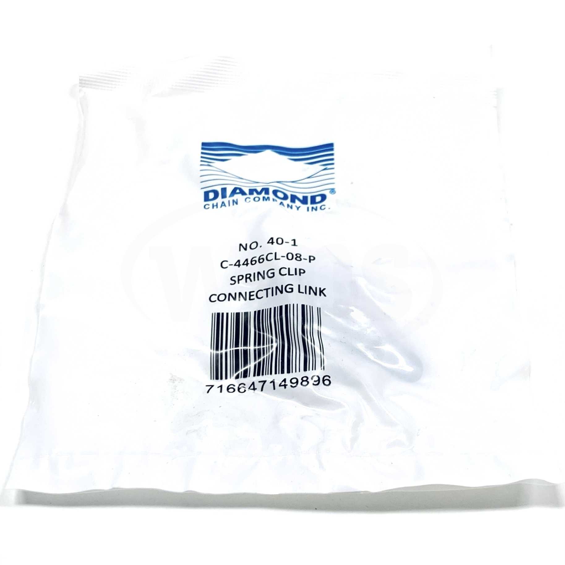 C-4466CL-08-P Diamond Connecting Link Spring Clip - 0