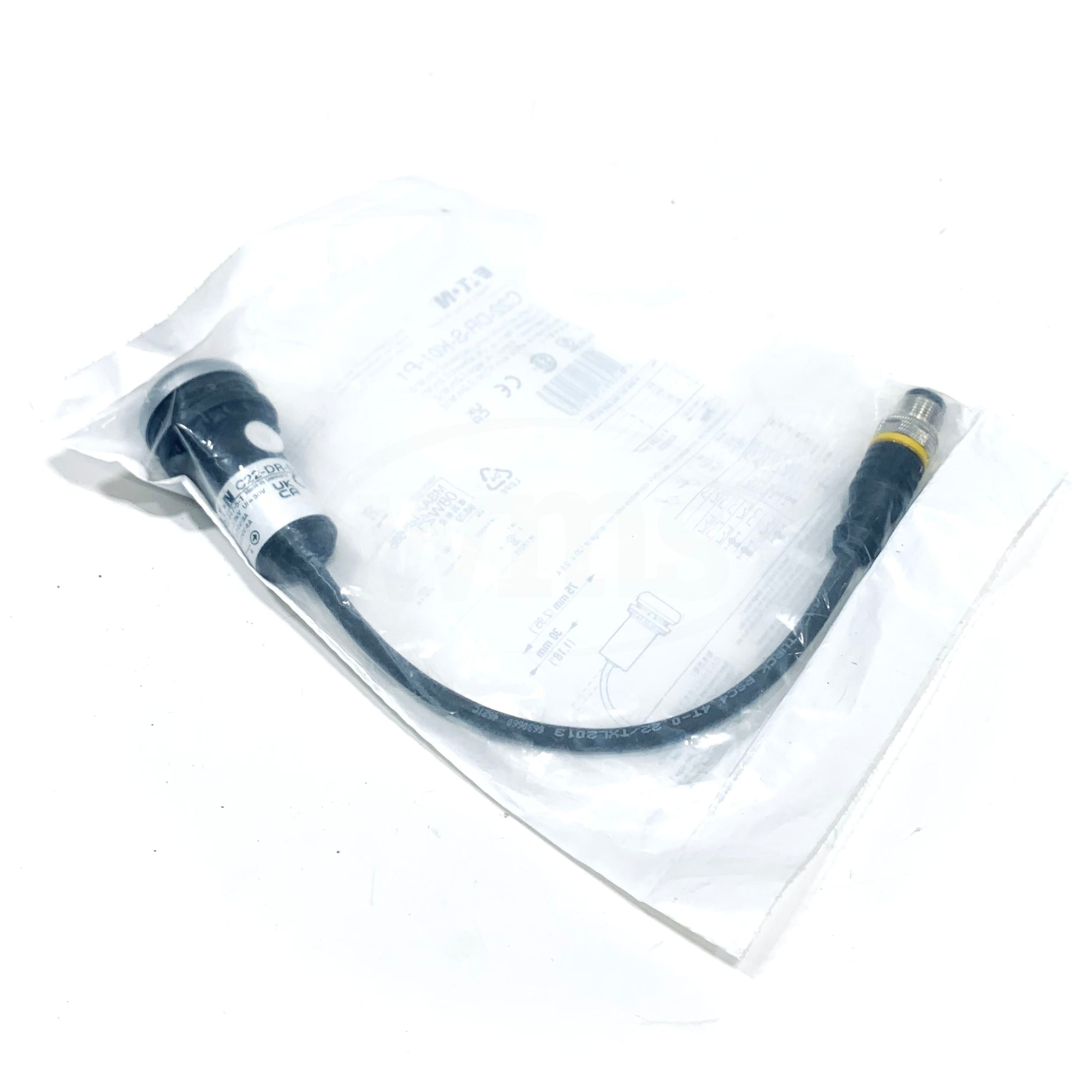 C22-DR-S-K01-P1 Eaton Pushbutton 4-Pole Wire, 1NC,IP65, IP67, IP69K