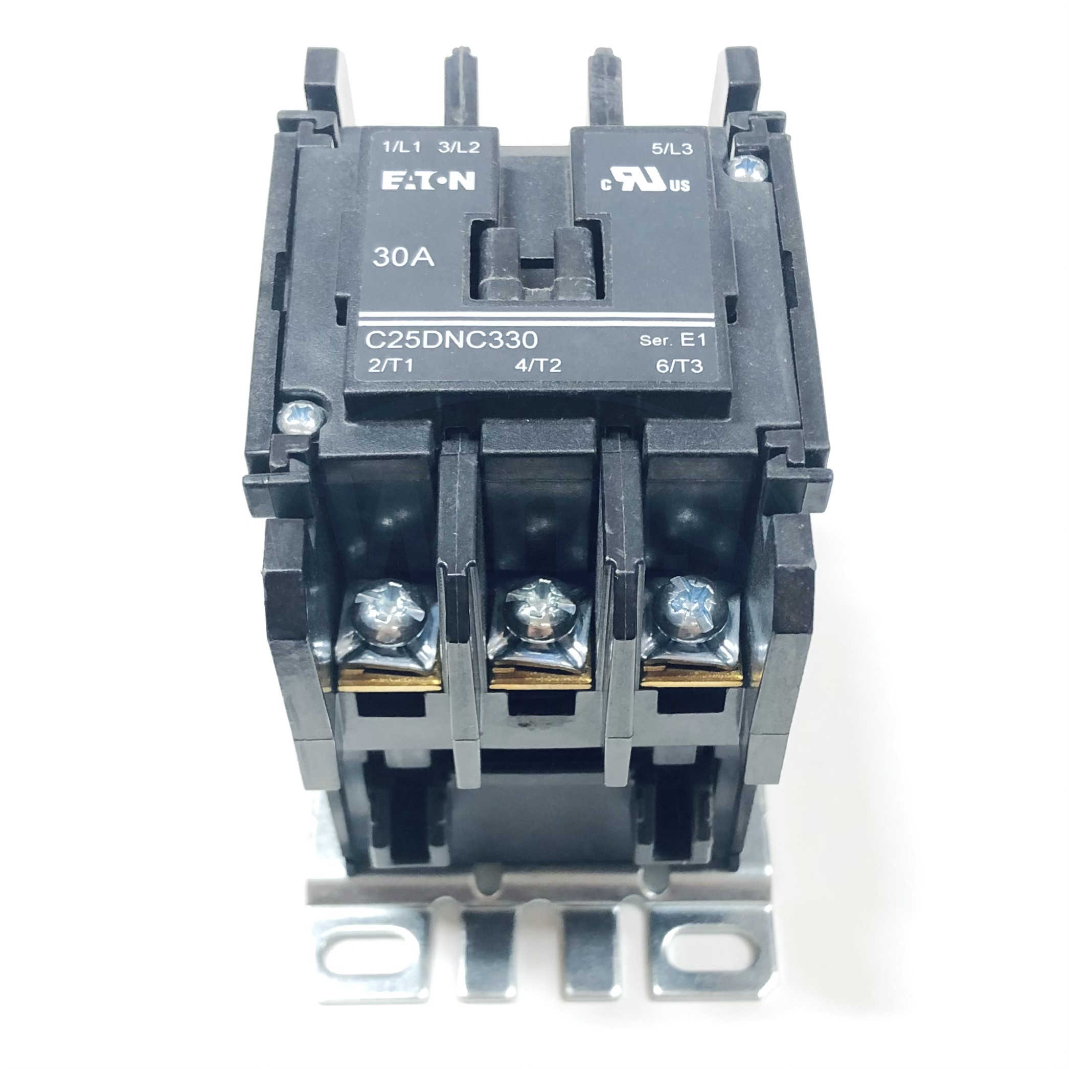 C25DNC330B Eaton 3-Pole Definite Purpose Contactor, 30A, 208/240V Coil, 50/60Hz