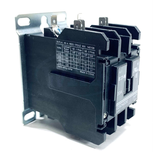 C25DND230H Eaton Contactor 277V, 60Hz, 2 Pole