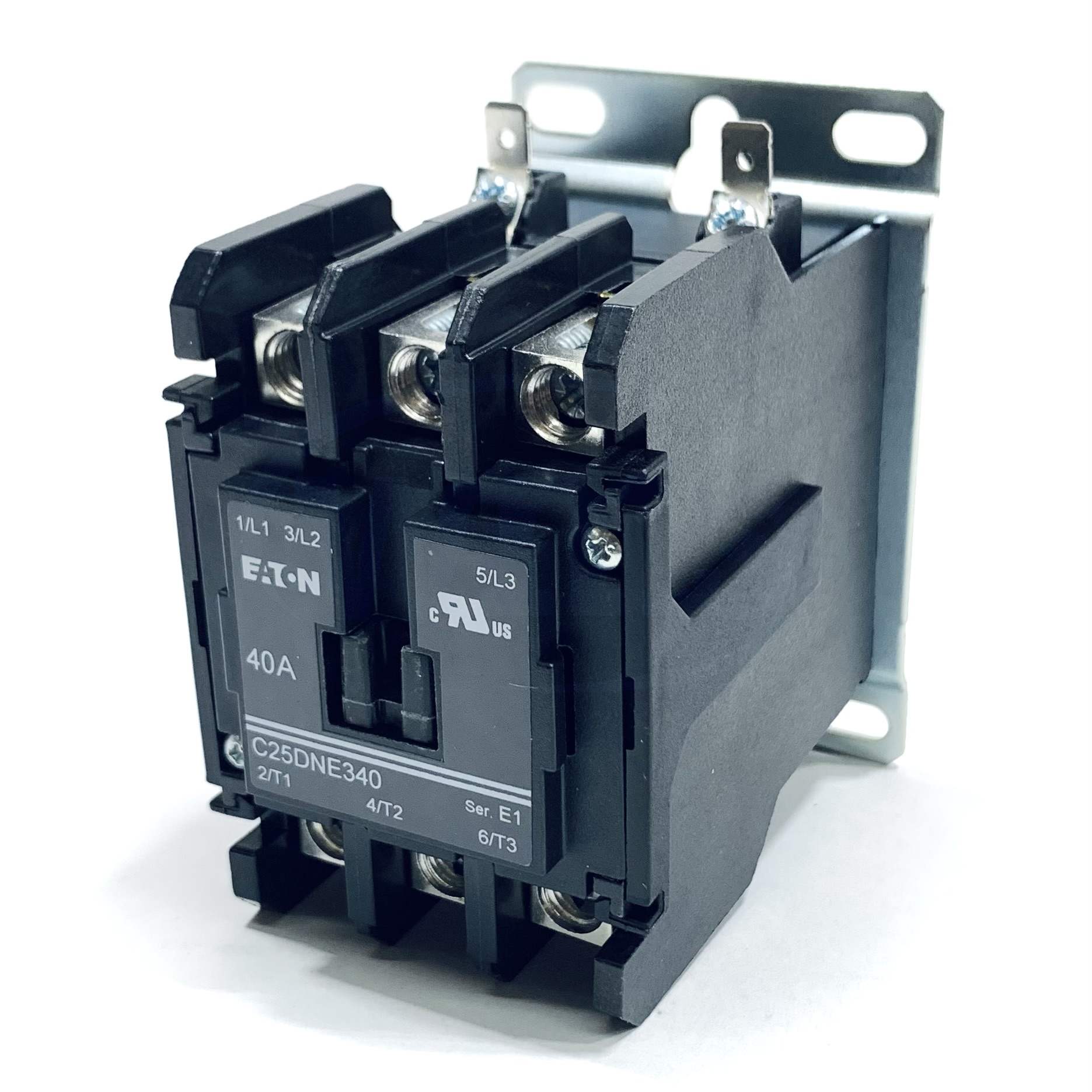 C25DNE340B Eaton Definite Purpose Contactor, 208V/50 Hz, 240V/60 Hz,