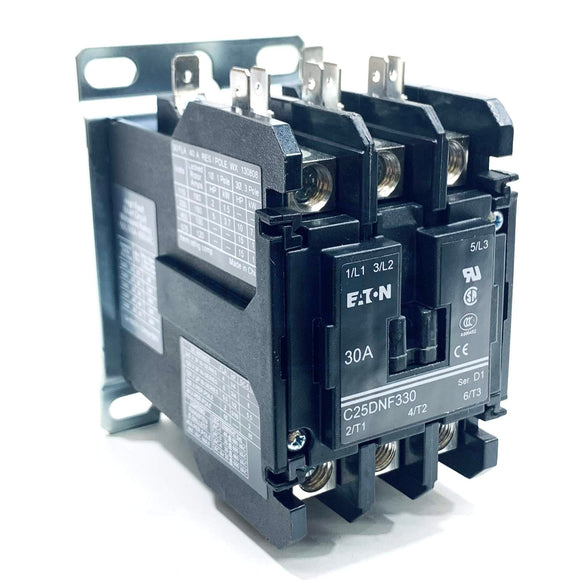 C25DNF330T-GL Eaton Definite Purpose Contactor 30A, 24 Vac at 50/60 Hz