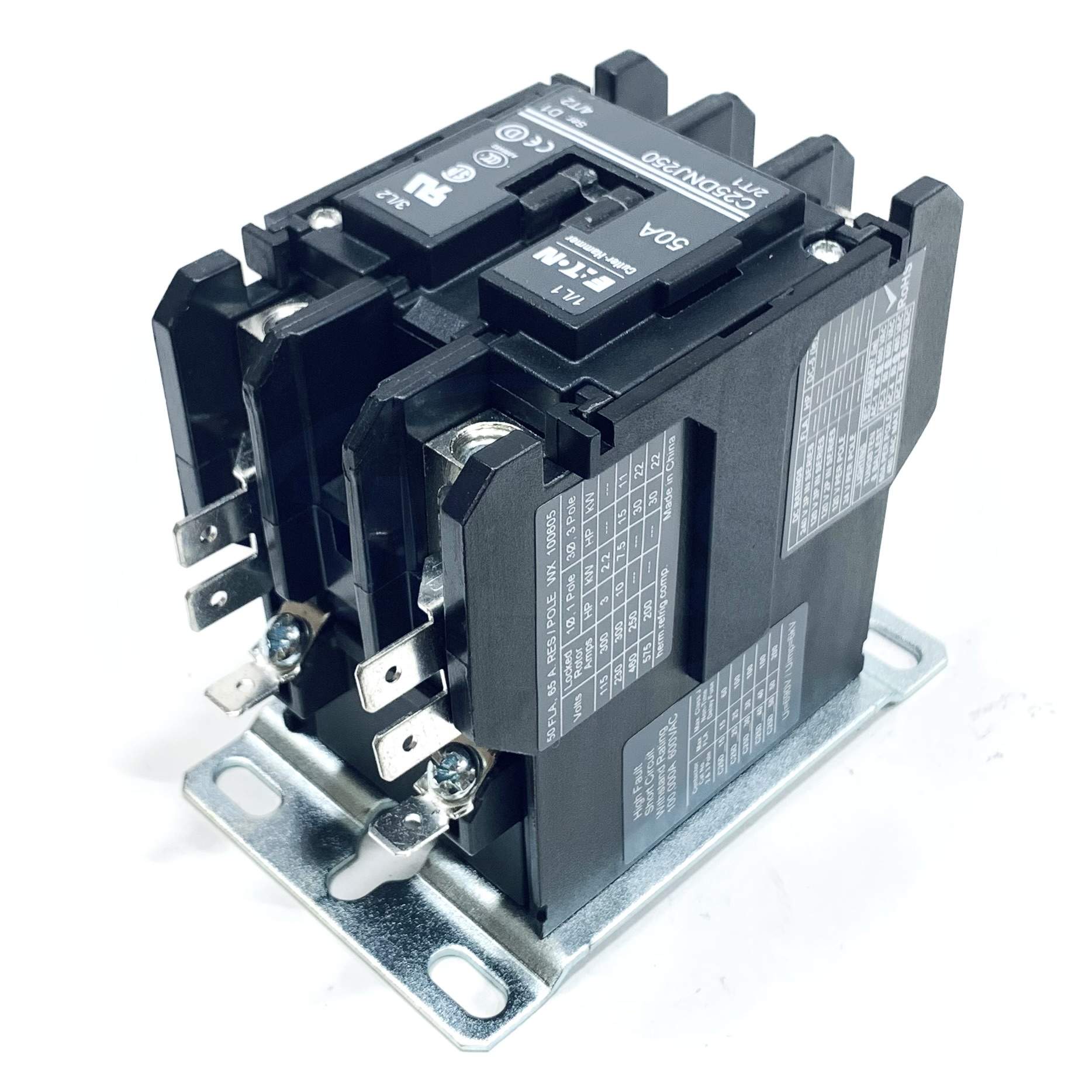 C25DNJ250B Eaton Definite Purpose Contactor 2P,  208-240VAC
