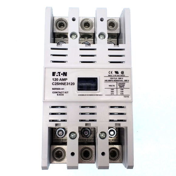 C25HNE3120C Eaton Definite Purpose Contactor, 120 Amp