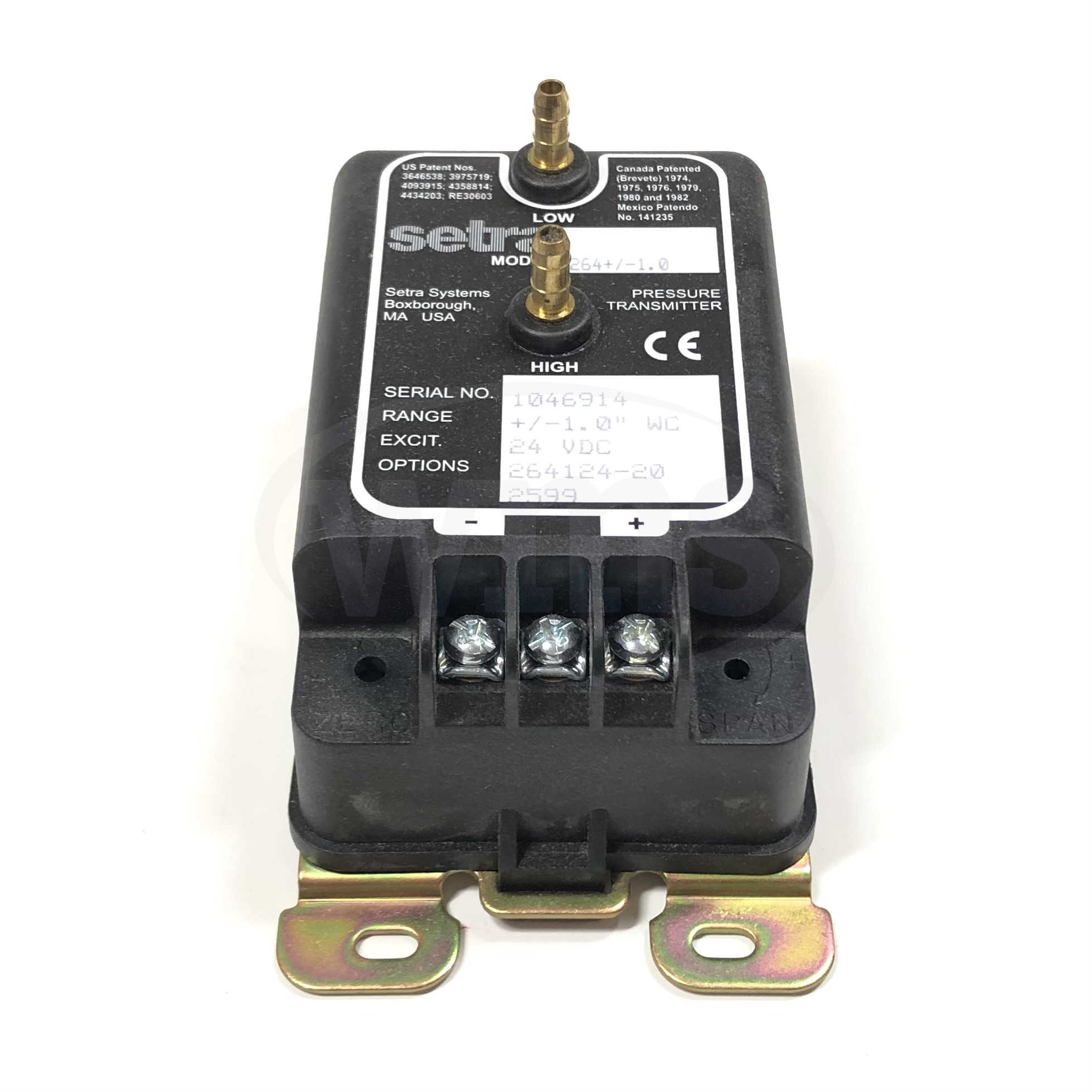 C264+/-1.0 Setra Differential Pressure Transducer