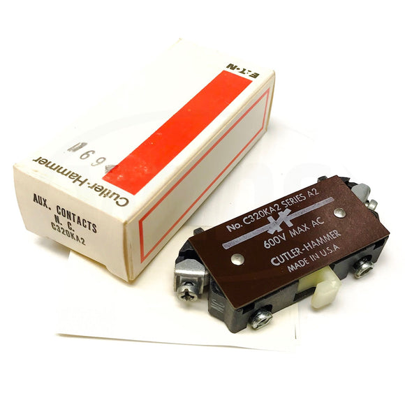 C320KA2 Cutler-Hammer Auxiliary Contact, 1NC