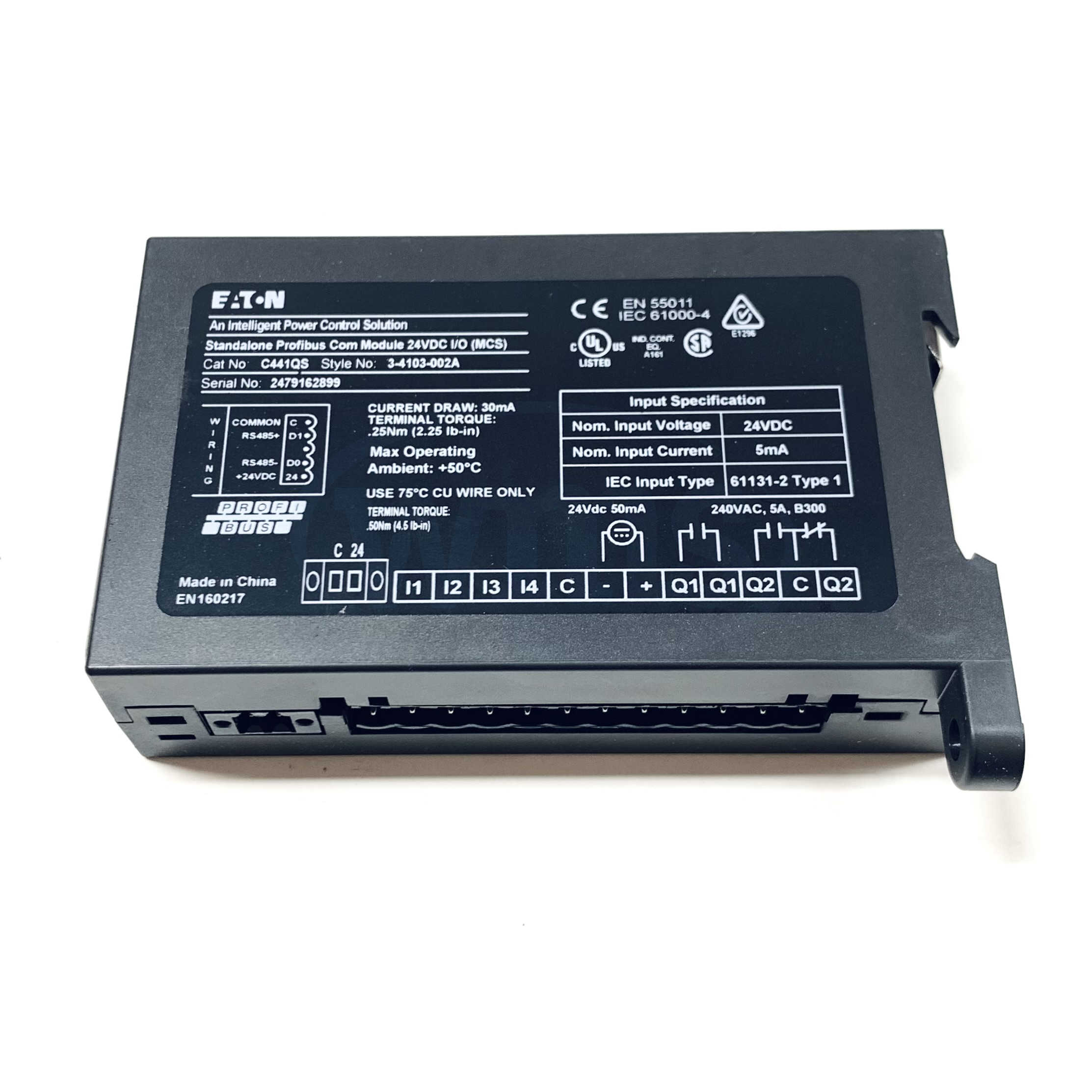 C440-DP-24 Eaton Profibus Com Module Kit, 24VDC I/O