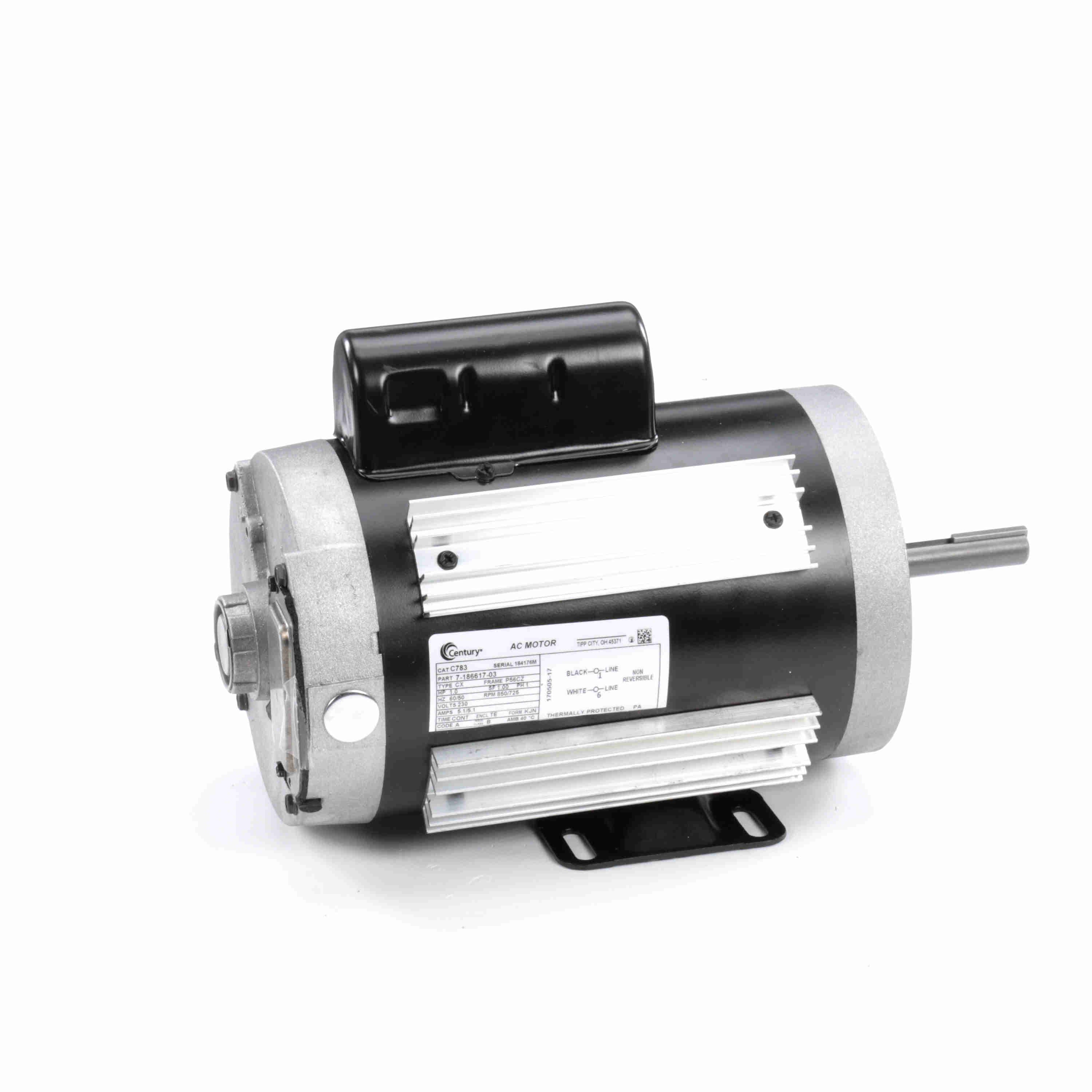 C783 Century 1HP Direct Drive Fan Electric Motor, 900RPM - 0