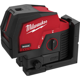 3622-20 Milwaukee M12 Green Cross Line and Plumb Points Laser