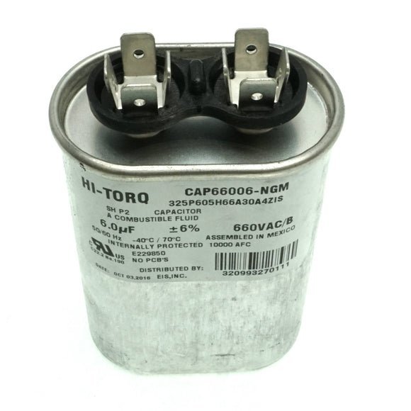 CAP66006 Hi-Torq Oval Run Capacitor, 6uf 660V