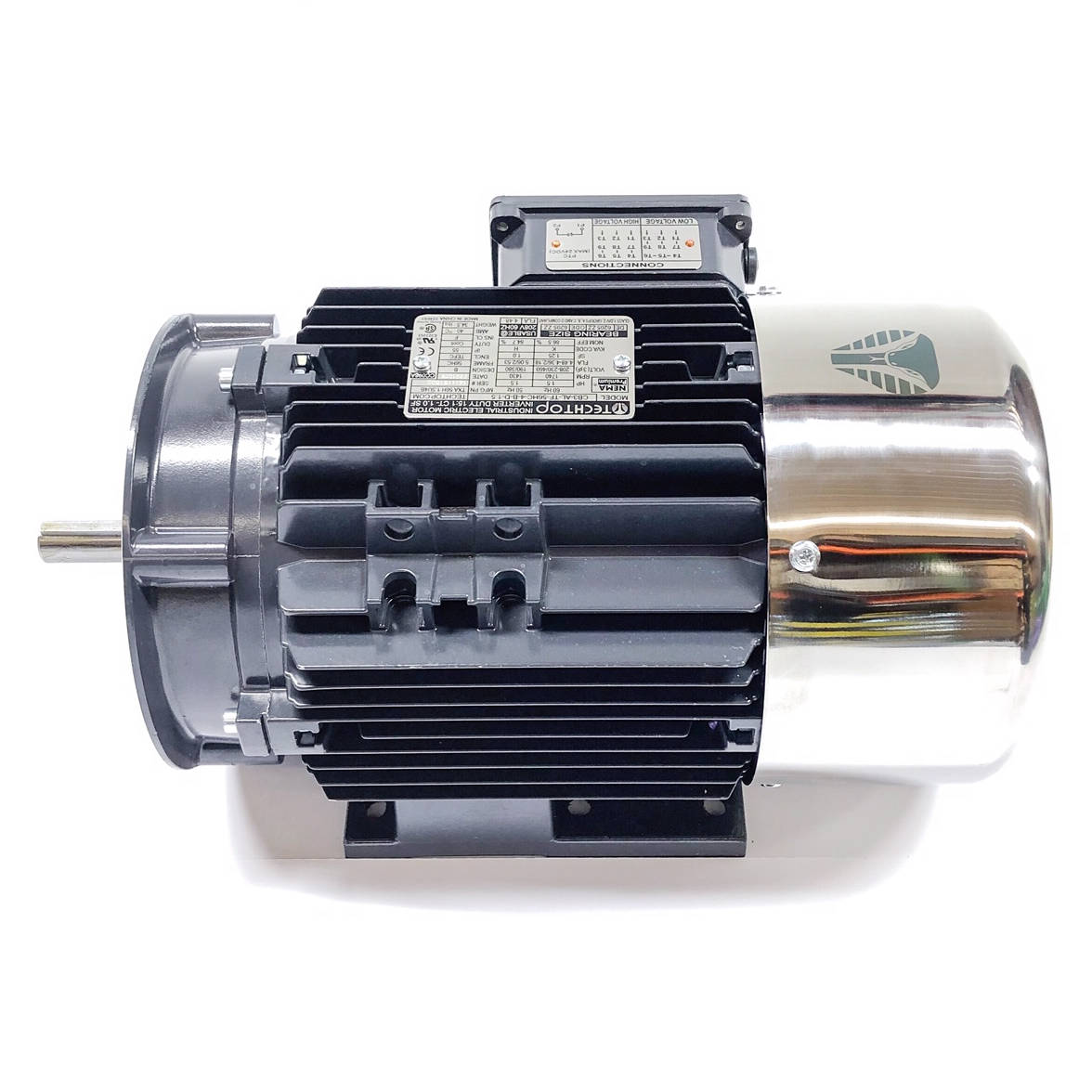 CB3-AL-TF-56C-2-B-D-.75 Techtop 3/4HP Cobra Electric Motor, 3600RPM