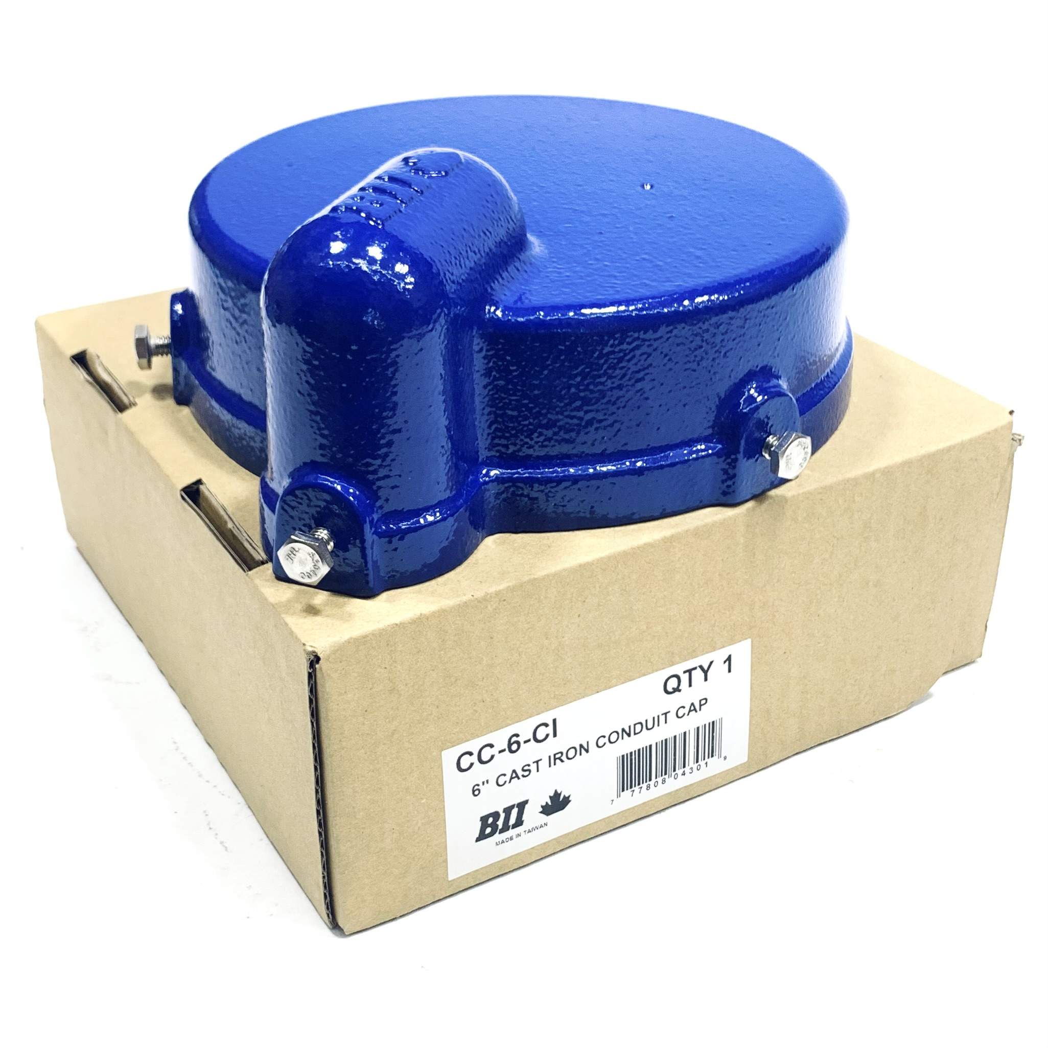 CC-6CI Boshart 6" Cast Iron Conduit Cap