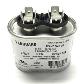 OV-7.5-370 Vanguard Run Capacitor, 370 Vac, 7.5 ?F