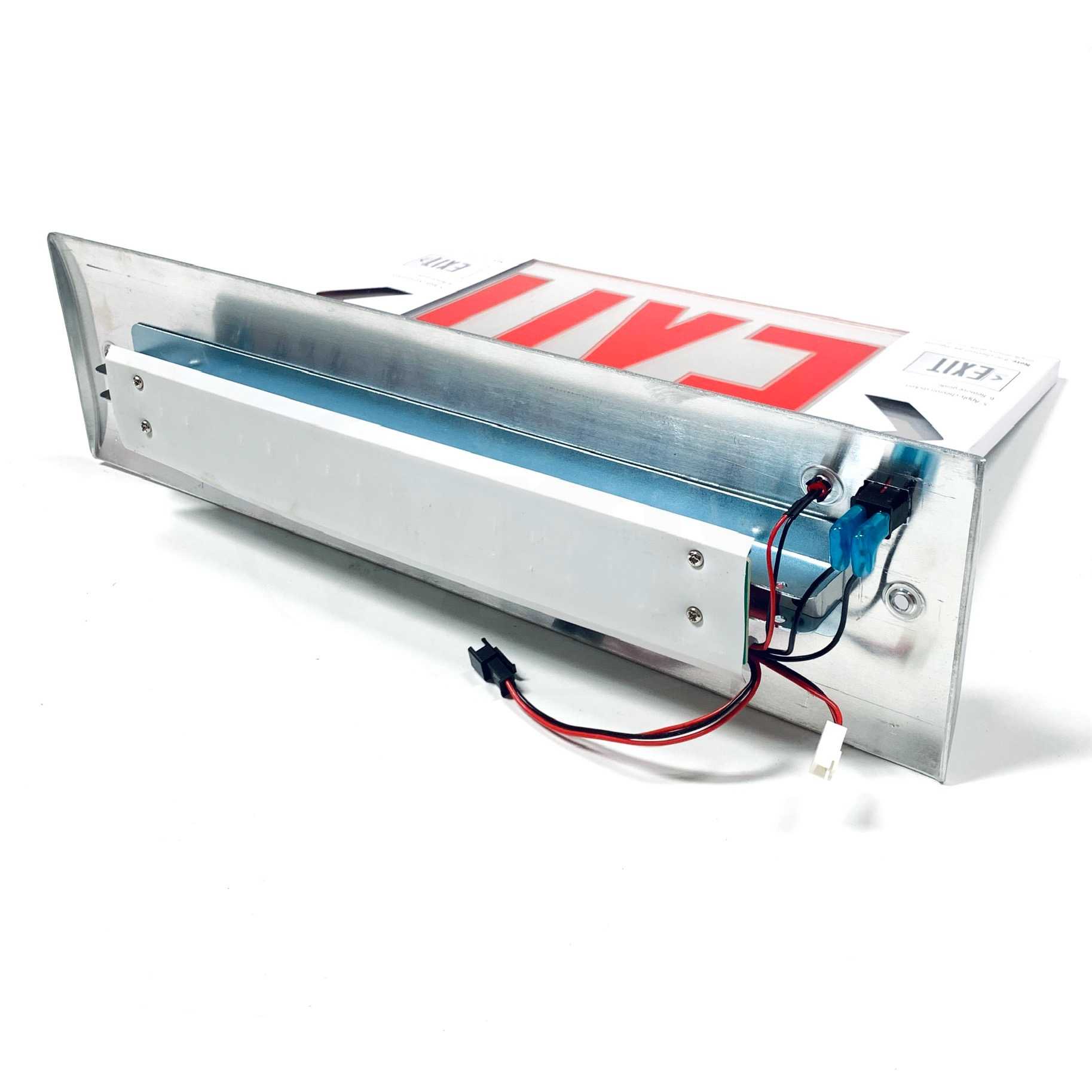 CEL-2-B-RM-BA-R Mule Recessed Mount Edge-Lit LED Exit Sign