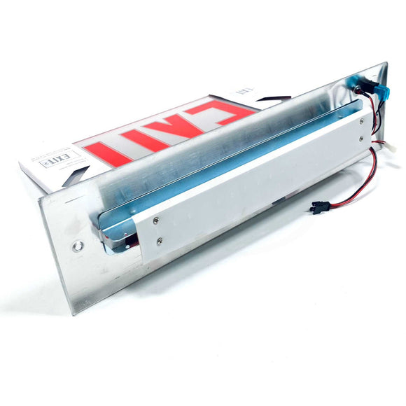CEL-2-B-RM-BA-R Mule Recessed Mount Edge-Lit LED Exit Sign