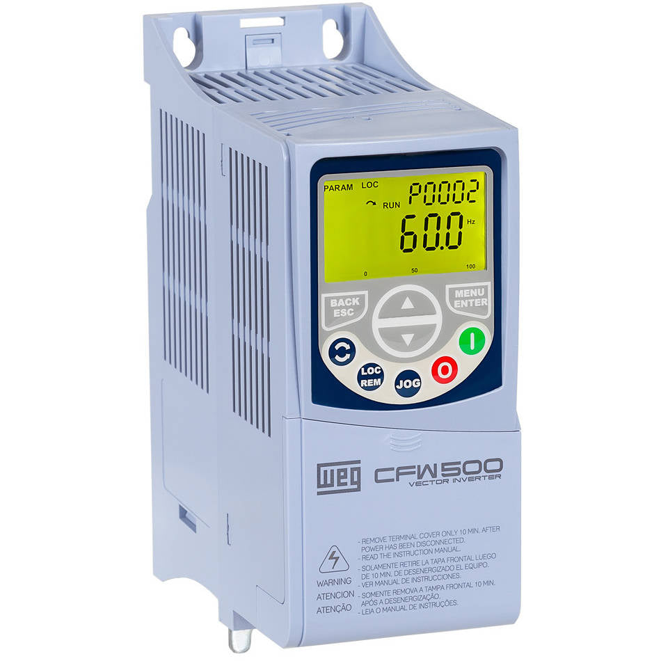CFW500A01P0T4NB20G2 WEG 1/2HP Variable Speed Drive, 380-480VAC 3 Phase