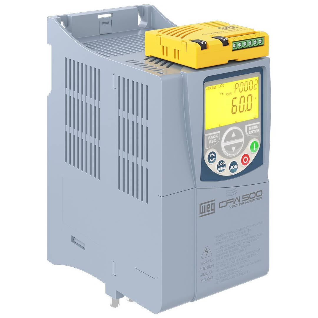 CFW500B16P0T2DB20Y2 WEG 5HP Variable Speed Drive, 200-240VAC 3 Phase