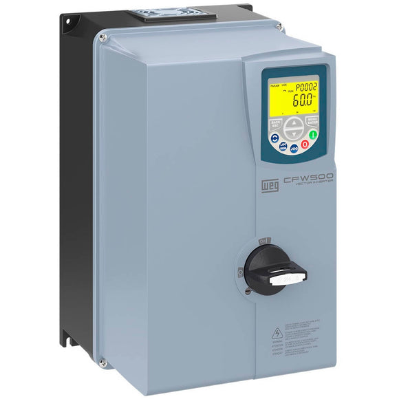 CFW500B33P0T2DB66DSG2 WEG 10HP Variable Speed Drive, 200-240VAC 3 Phase