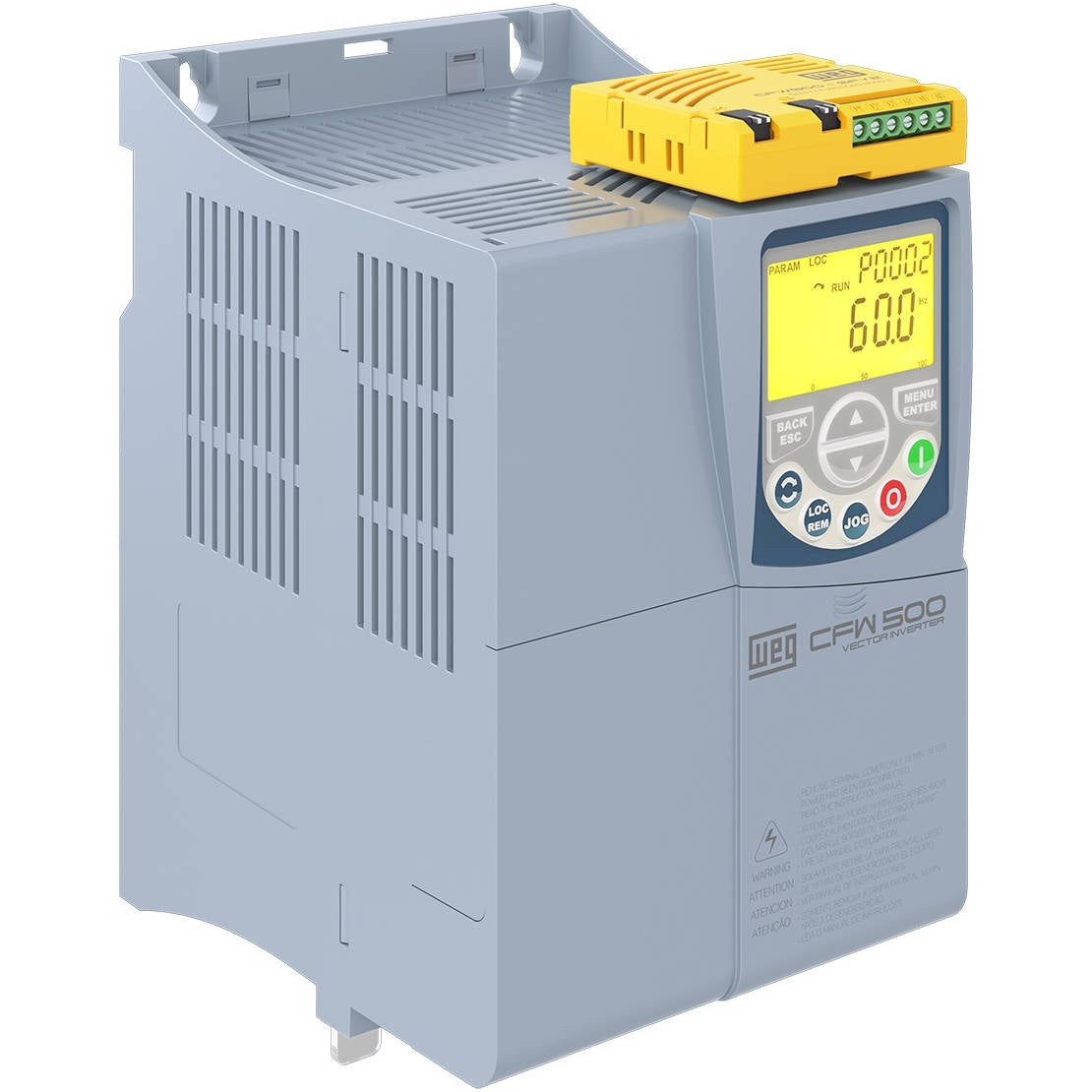 CFW500C16P0T4DB20Y2 WEG 10HP Variable Speed Drive, 380-480VAC 3 Phase