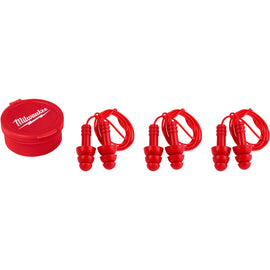 48-73-3151 Milwaukee Reusable Corded Ear Plugs, 3-Pack