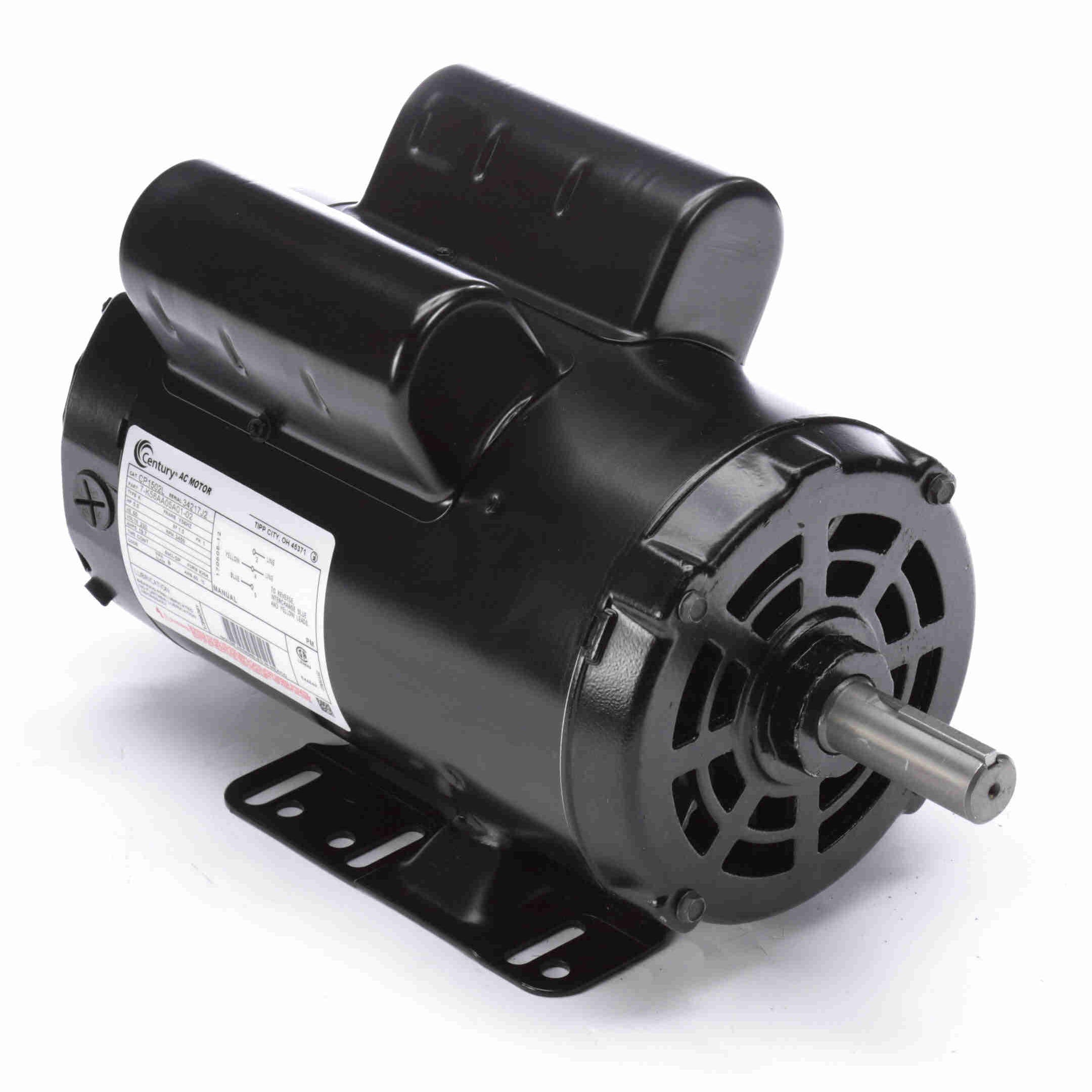 CP1502L Century 5HP Air Compressor Electric Motor, 3450RPM