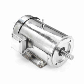 194005.00 7.5HP Leeson Electric SS Motor, Washdown