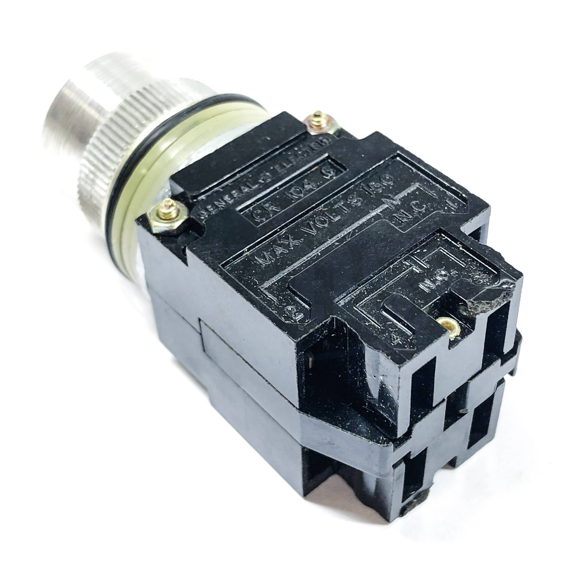 CR104A8212 GE Min Oiltight Push Button, Black