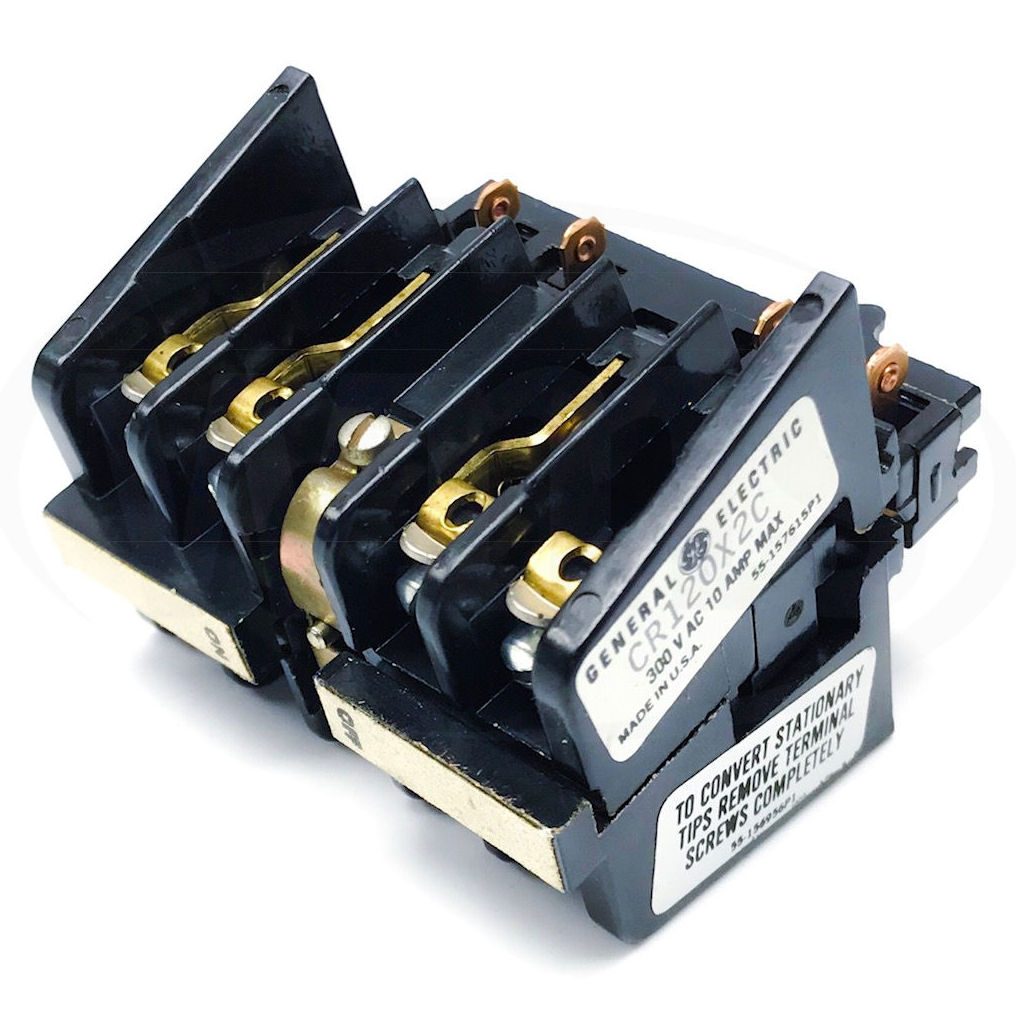 CR120X2C GE Industrial Relay 4-Pole Adder Block