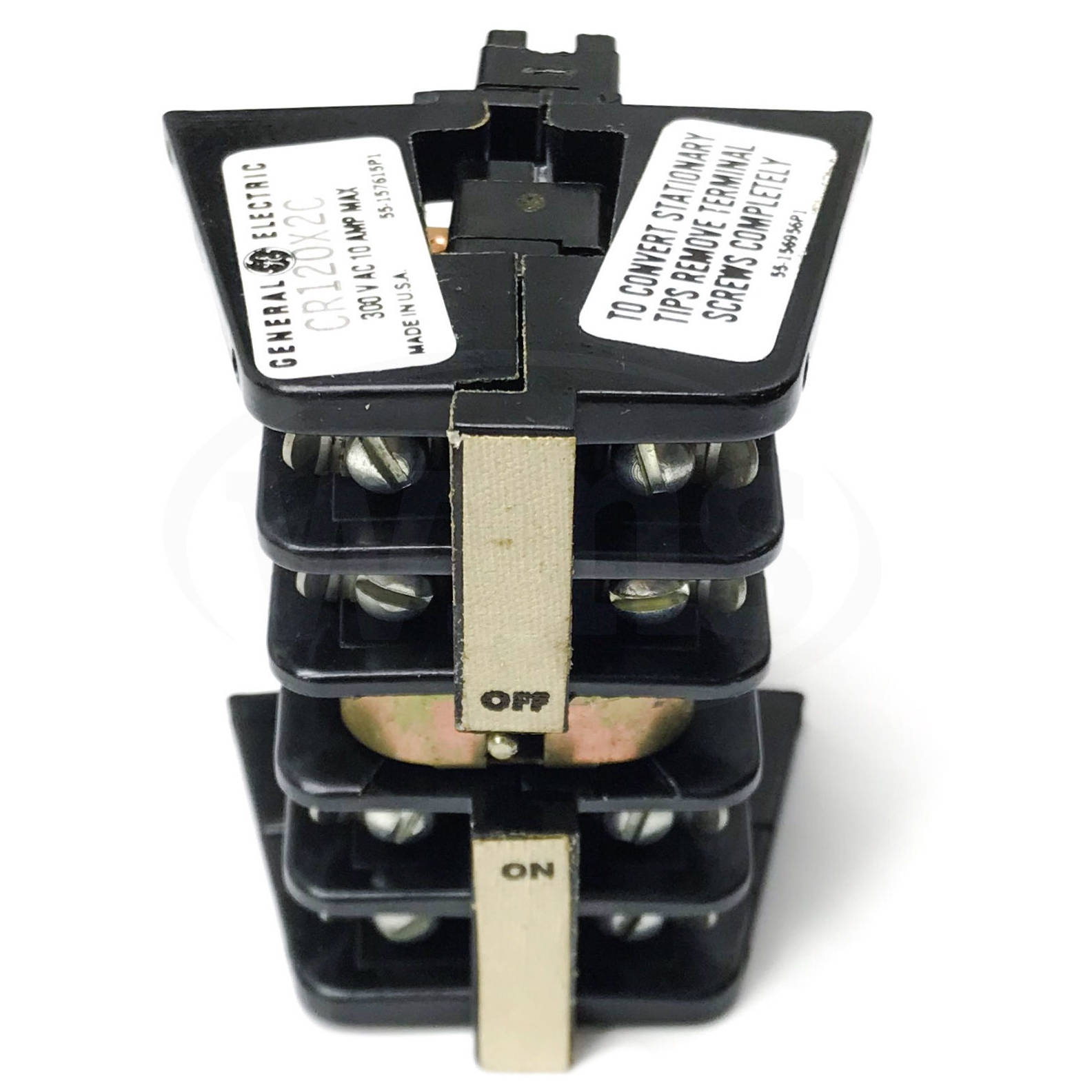 CR120X2C GE Industrial Relay 4-Pole Adder Block - 0