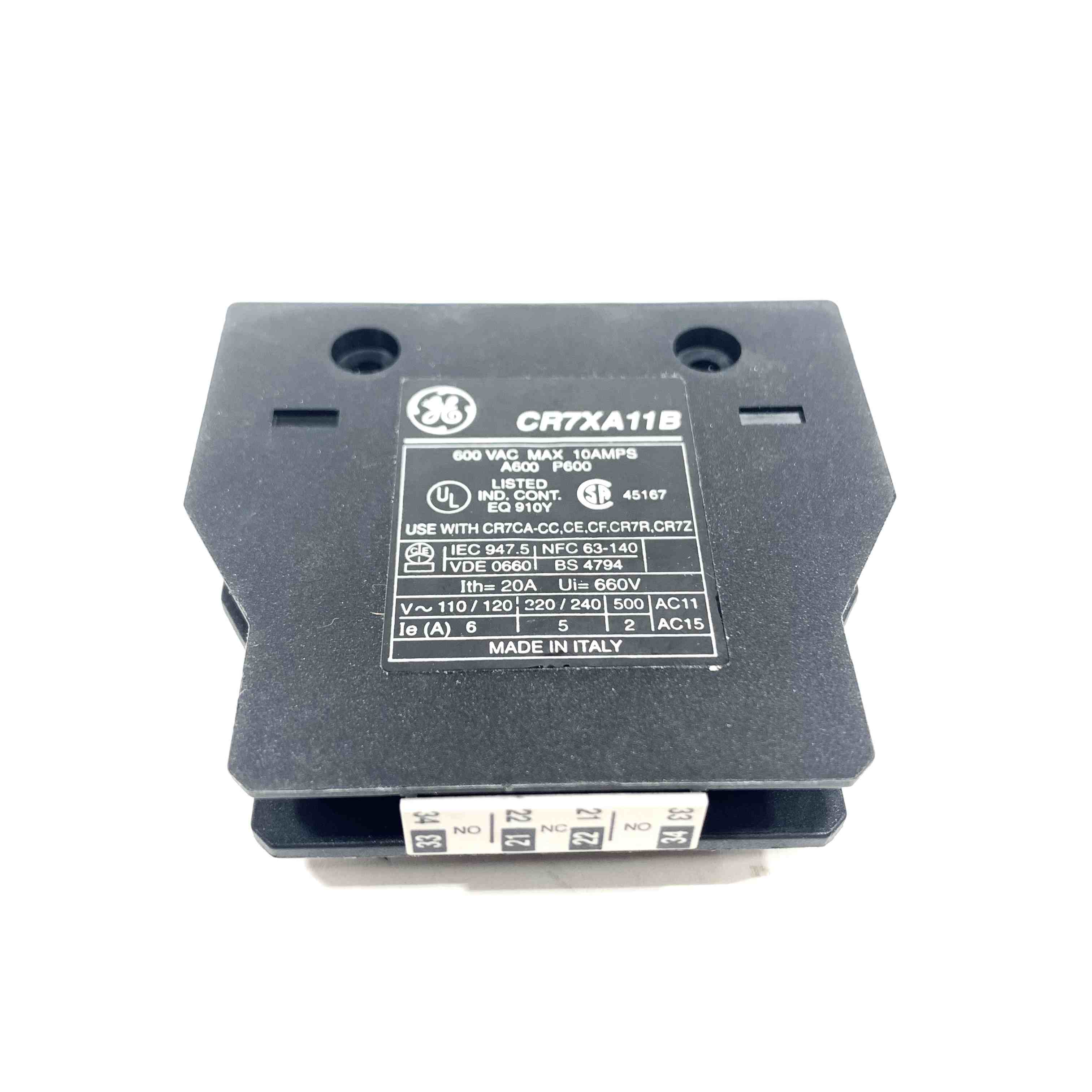 CR7XA11B General Electric Auxiliary Contact Kit
