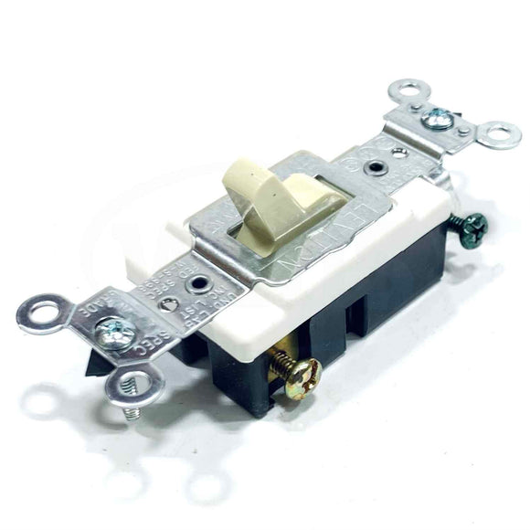 CS320-2I Leviton 3-Way Toggle Switch, 20Amp, 120/277V AC, Ivory