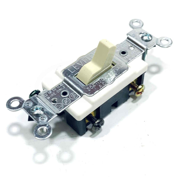 CS320-2I Leviton 3-Way Toggle Switch, 20Amp, 120/277V AC, Ivory