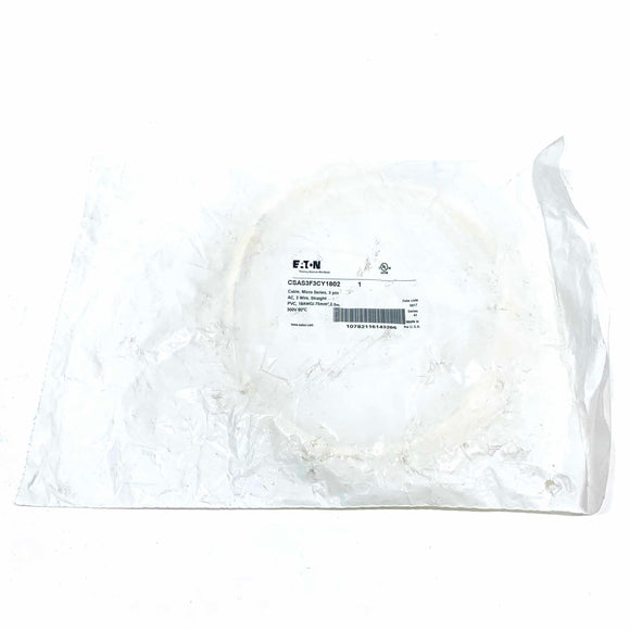 CSAS3F3CY1802 Eaton 3-Pin Micro Cable Cordset 3 Wire, 18AWG