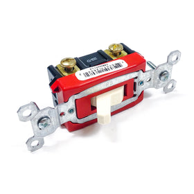 CSB20AC1-LA Pass and Seymour Single Pole Toggle Switch, 20 Amp, 120/277 VAC - 0