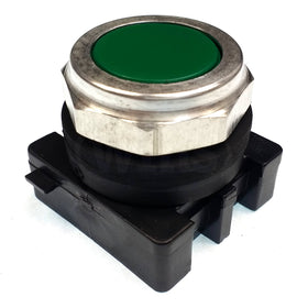 CSW30-BF2 WEG 30MM Aluminum Flush Pushbutton, Green