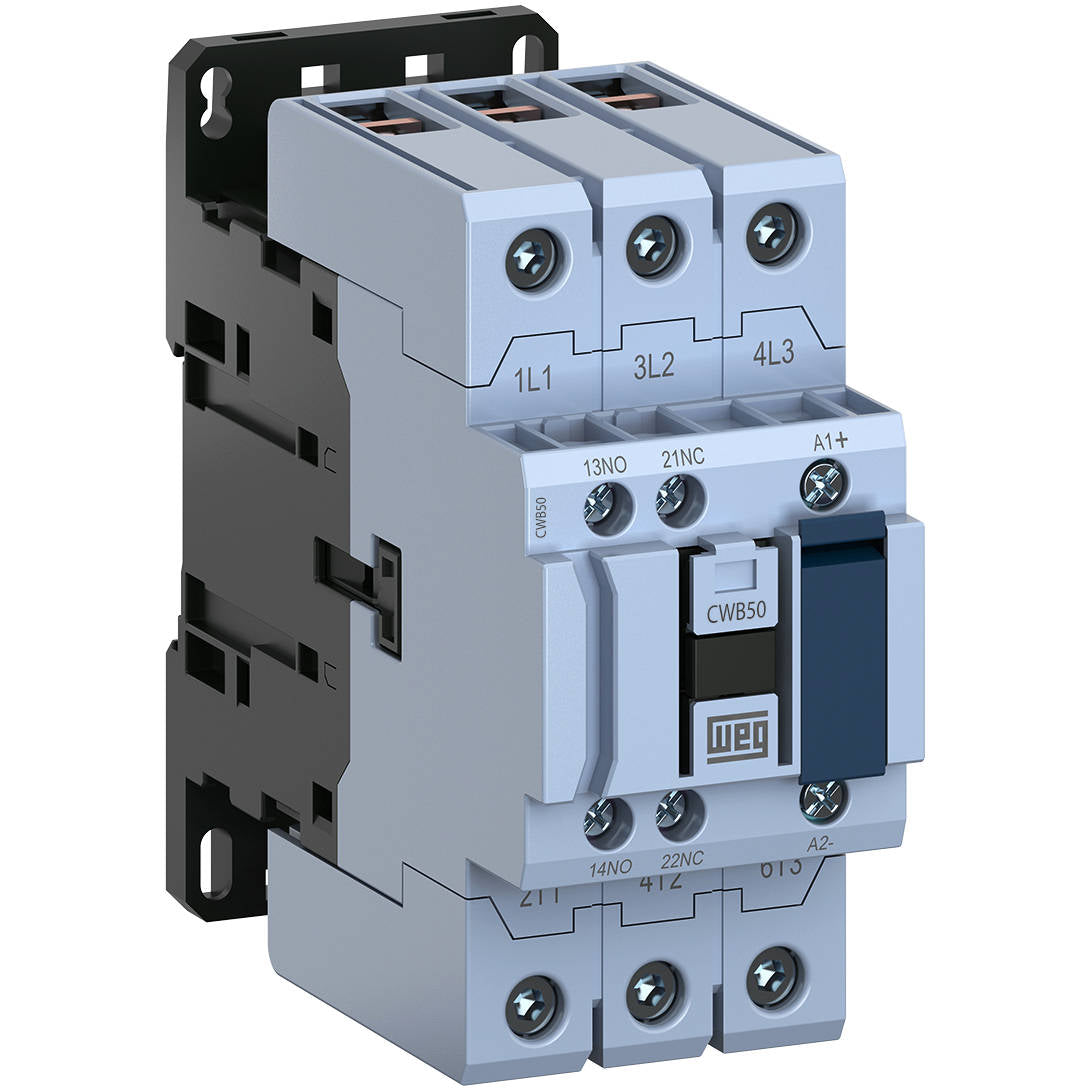 CWB50-11-30D02 WEG Low Voltage Contactor, 50 Amp, 3 NO Power Poles