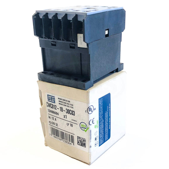CWC012-10-30C03 WEG Miniature Contactor, 12A, 3-Pole