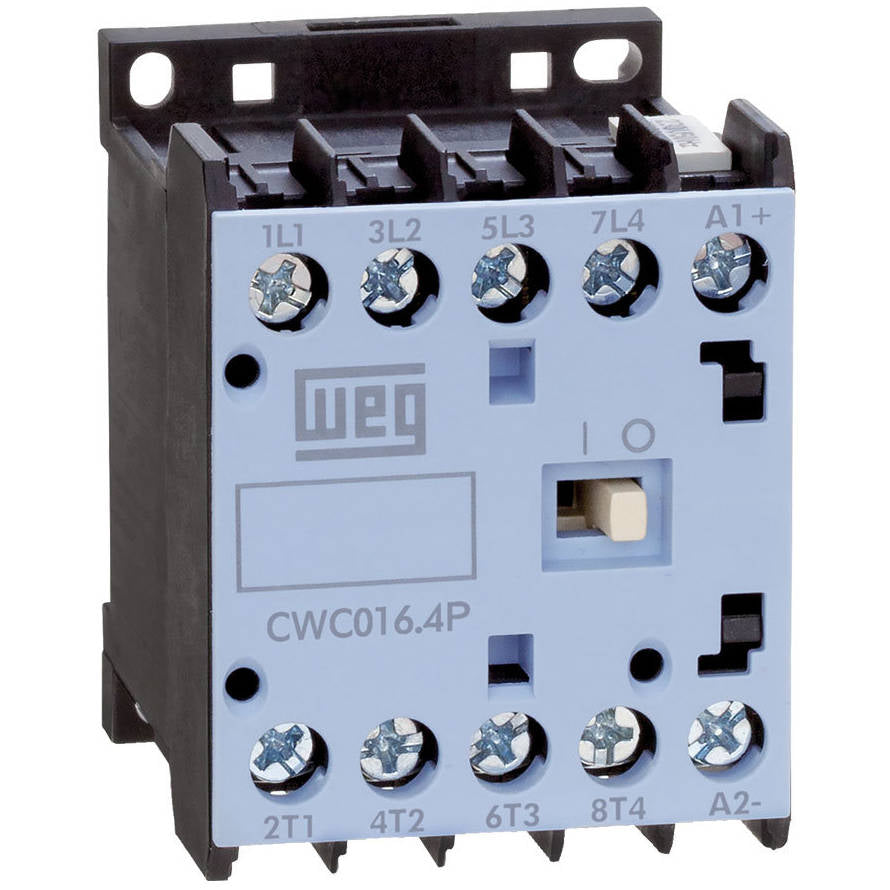 CWC016-00-40C03 WEG Miniature Contactor, 4 NO Power Poles, 16 Amp