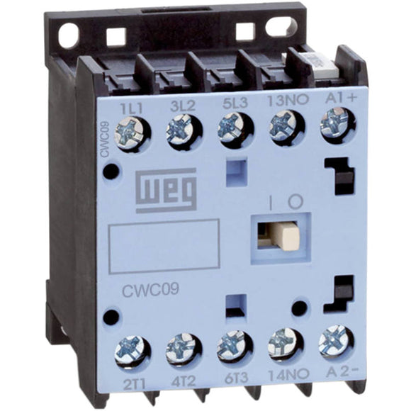 CWC09-10-30L02 WEG Miniature Contactor, 9 Amp, 3 NO Power Poles