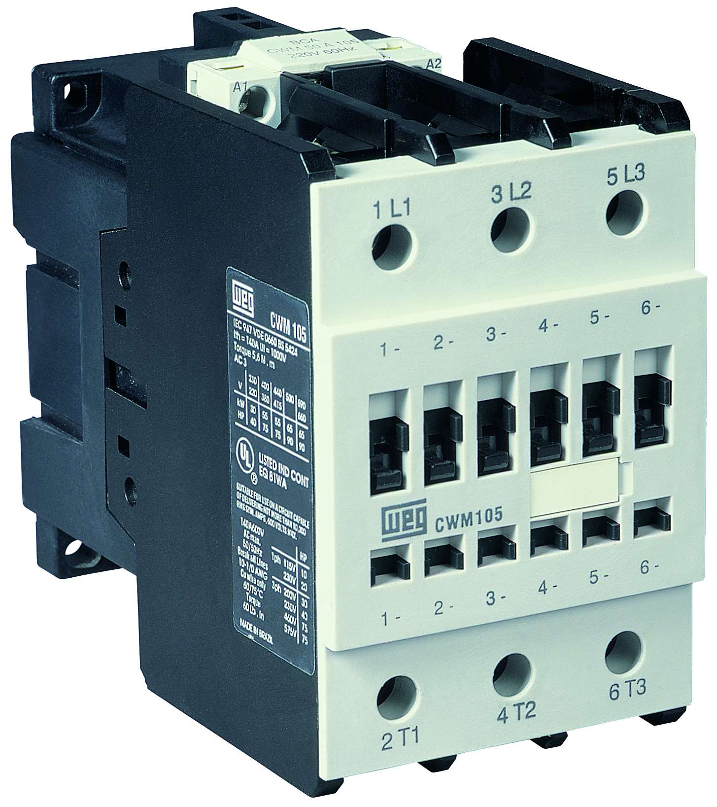 CWM105-00-20V24 WEG 2-Pole IEC Standard Contactor