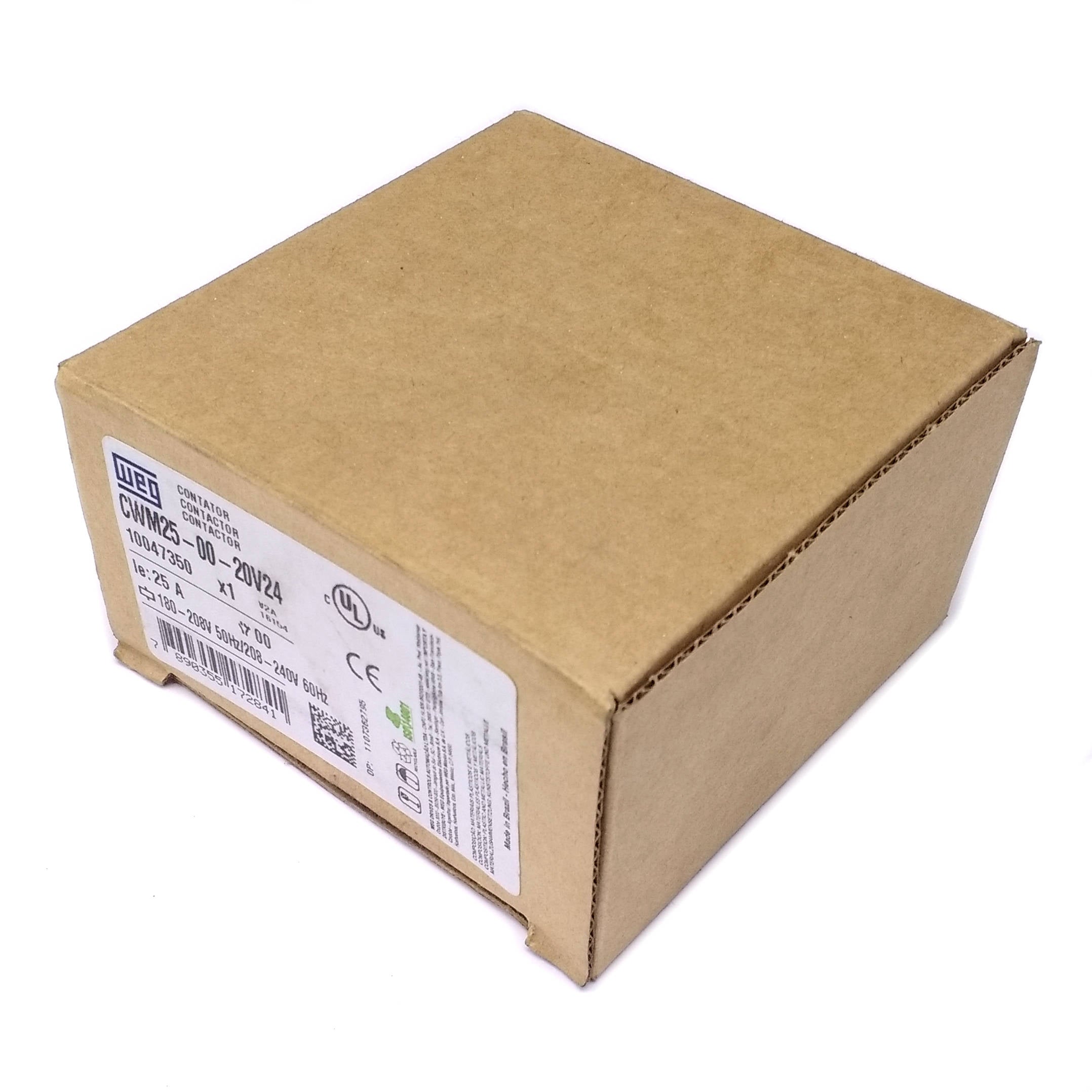 CWM25-00-20V24 WEG IEC Contactor, 25 Amp, 2 NO Power Poles