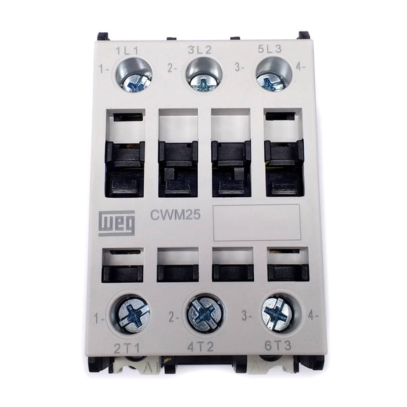 CWM25-00-30V24 WEG IEC Contactor, 25 Amp, 3 NO Power Poles