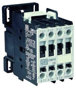 CWM32-00-30V18 WEG IEC Contactor, 32 Amp, 3 NO Power Poles