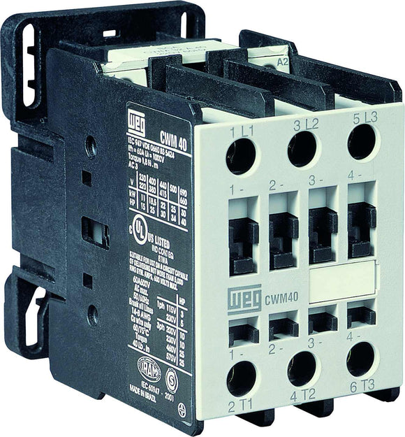 CWM40-00-30C34 WEG Contactor 305HP@460V 24-28VDC