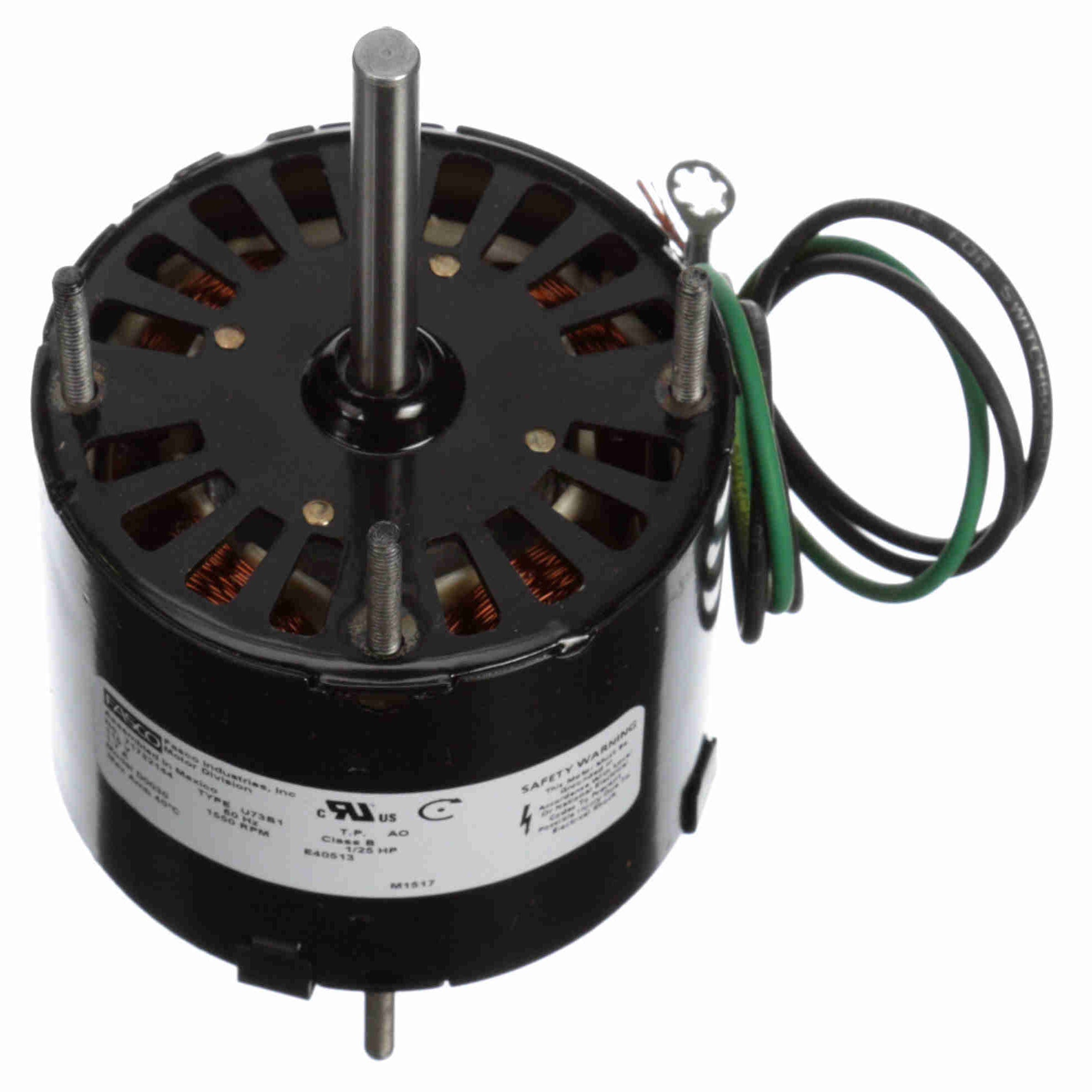 D0030 Fasco 1/25HP Ventilation Electric Motor, 1550RPM - 0