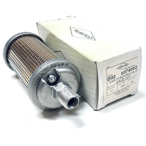 D02 0374002 Alwitco Male Muffler Discharge, 1/4"