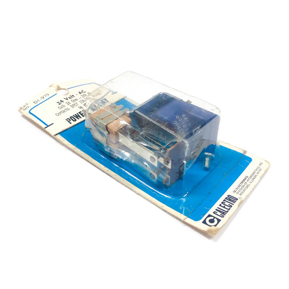 D1-979 Calectro Power Relay, Coil: 24 Ohm, 24 VAC, Contacts: DPDT 10A-115VAC/DC