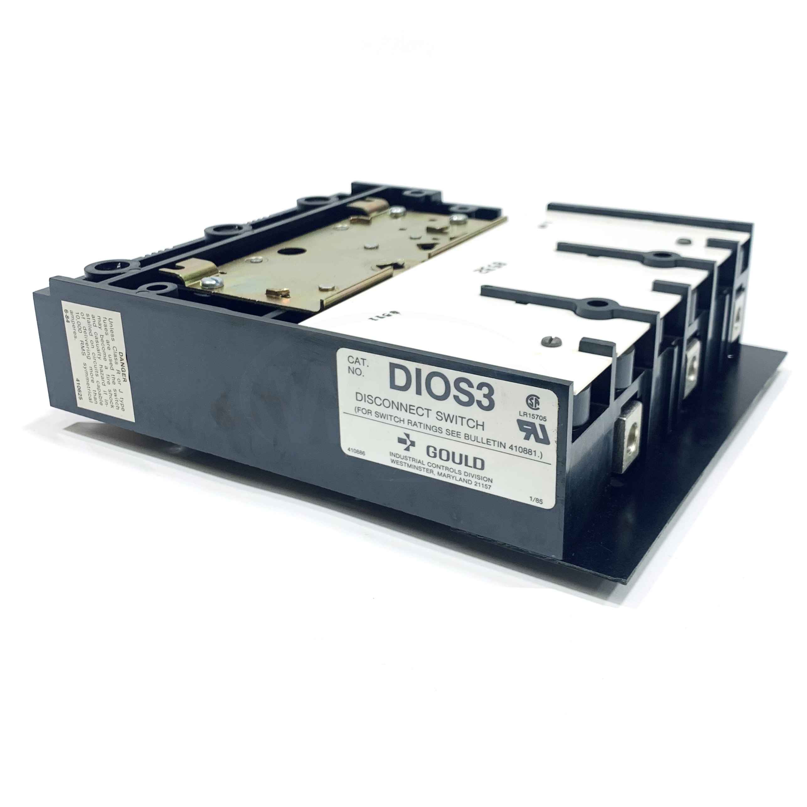 D10S3 Gould Motor Control Switch Size 3, 100Amps, 3Pole